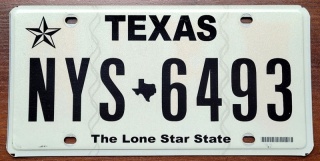 Texas - tablica z USA