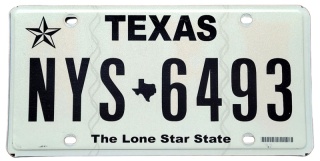 Texas - tablica z USA