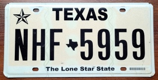 Texas - tablica z USA