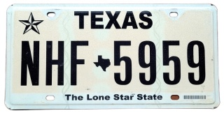 Texas - tablica z USA