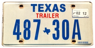 Texas - tablica z USA