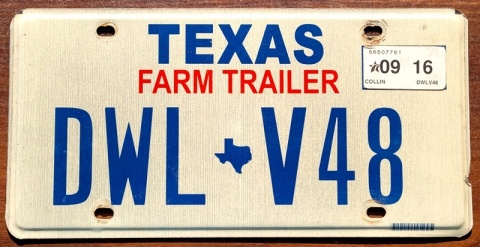 Texas - tablica z USA