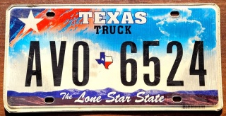 Texas - tablica z USA