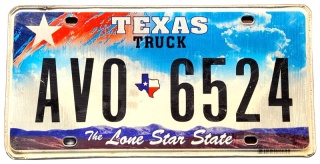 Texas - tablica z USA