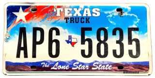 Texas - tablica z USA