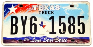 Texas - tablica z USA