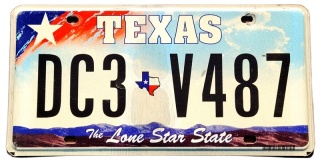 Texas - tablica z USA