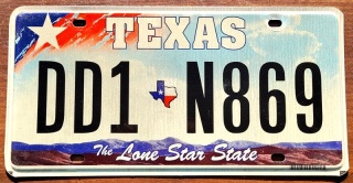 Texas - tablica z USA