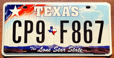 Texas - tablica z USA