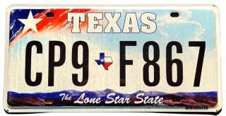 Texas - tablica z USA