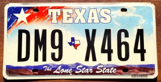 Texas - tablica z USA
