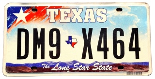 Texas - tablica z USA