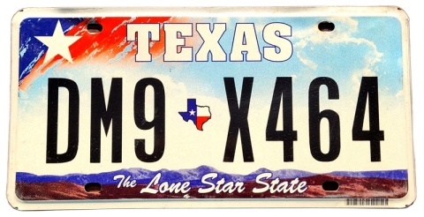 Texas - tablica z USA
