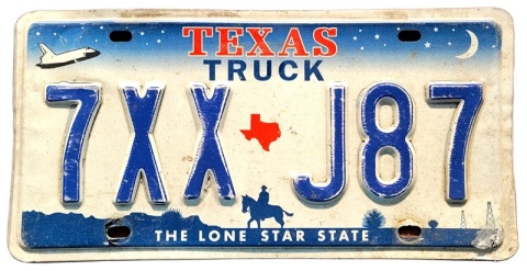 Texas - tablica z USA