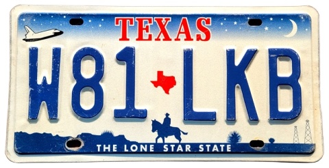 Texas - tablica z USA