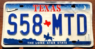 Texas - tablica z USA