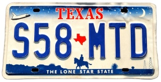 Texas - tablica z USA
