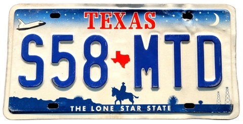 Texas - tablica z USA