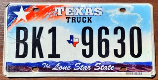 Texas - tablica z USA