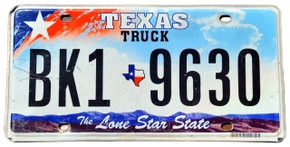 Texas - tablica z USA
