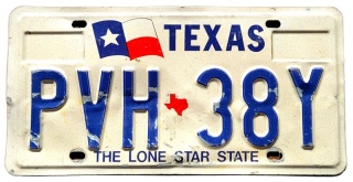 Texas - tablica z USA