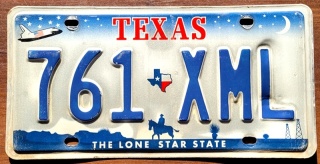 Texas - tablica z USA