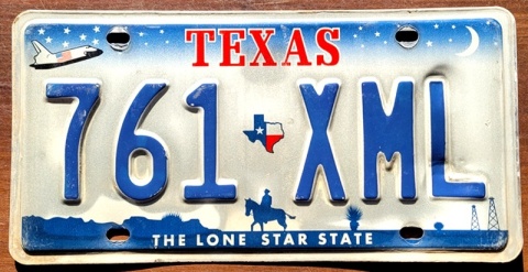 Texas - tablica z USA