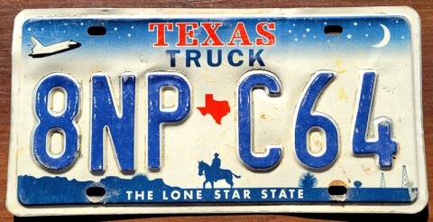 Texas - tablica z USA