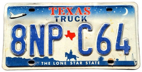 Texas - tablica z USA