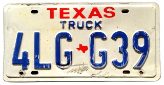 Texas - tablica z USA