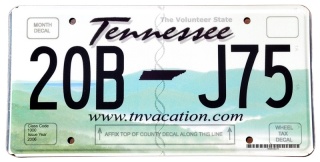 Tennessee - tablica z USA