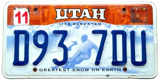 Utah - tablica z USA