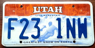 Utah - tablica z USA