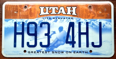 Utah - tablica z USA