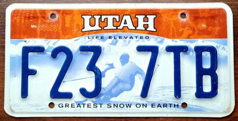 Utah - tablica z USA