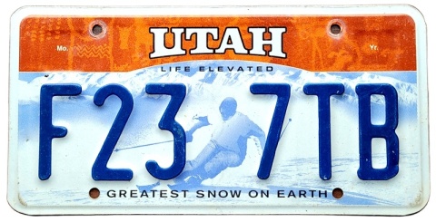 Utah - tablica z USA