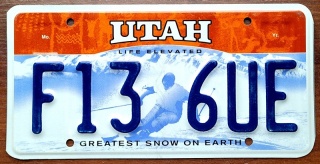 Utah - tablica z USA
