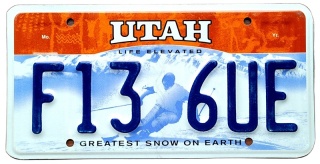 Utah - tablica z USA