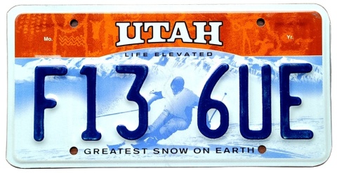 Utah - tablica z USA