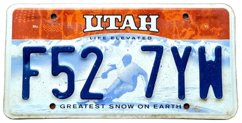 Utah - tablica z USA