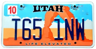 Utah - tablica z USA