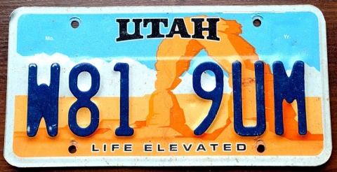 Utah - tablica z USA