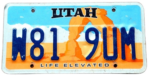 Utah - tablica z USA