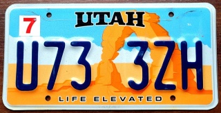 Utah - tablica z USA
