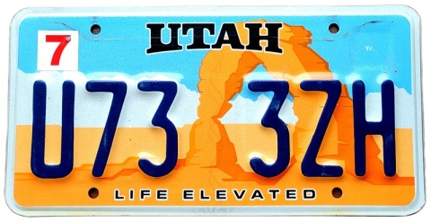 Utah - tablica z USA