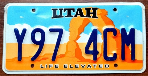 Utah - tablica z USA