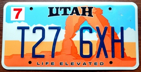 Utah - tablica z USA