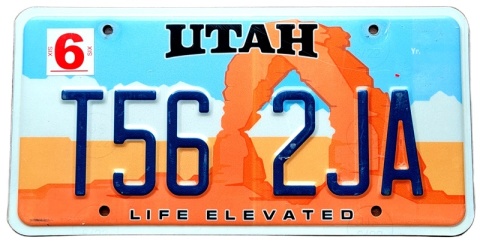 Utah - tablica z USA