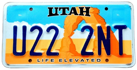 Utah - tablica z USA