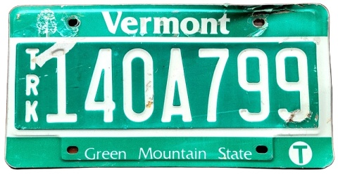 Vermont - tablica z USA